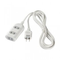 バッファロー（サプライ） 2ピン式電源タップ 3個口タイプ 雷サージ防止付 3m ホワイト BSTAPSG2330WH