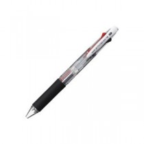 （まとめ）三菱鉛筆 JETSTREAMノック式4色BP 透明【×10セット】