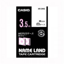 （まとめ） カシオ ネームランド用テープカートリッジ スタンダードテープ 8m XR-3WE 白 黒文字 1巻8m入 【×3セット】