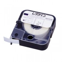 （まとめ） マックス チューブマーカー・レタツイン専用消耗品 テープカセット LM-TP305T 透明ラベル 1巻8m入 【×3セット】