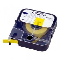 （まとめ） マックス チューブマーカー・レタツイン専用消耗品 テープカセット LM-TP312Y 黄ラベル 1巻8m入 【×3セット】