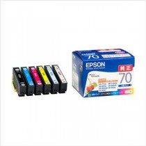 （まとめ） エプソン EPSON インクジェットカートリッジ IC6CL70 6色パック【×2セット】