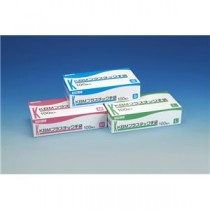 (まとめ)川本産業 使い捨て手袋 KBMプラスチック手袋 100枚入 S 014-052030-00【×5セット】
