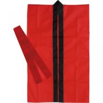 (まとめ)アーテック 不織布製はっぴ/法被 【Sサイズ】 ロング丈 袖なし ハチマキ付き レッド(赤) 【×30セット】