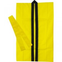 (まとめ)アーテック 不織布製はっぴ/法被 【Sサイズ】 ロング丈 袖なし ハチマキ付き イエロー(黄) 【×30セット】
