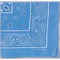 (まとめ)アーテック バンダナ 約550×550mm 綿100% ブルー(青) 【×30セット】