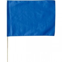 (まとめ)アーテック 旗/フラッグ 【大】 600mmX450mm ポリエステル製 軽量 ブルー(青) 【×30セット】