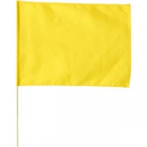 (まとめ)アーテック 旗/フラッグ 【大】 600mmX450mm ポリエステル製 軽量 黄 【×30セット】