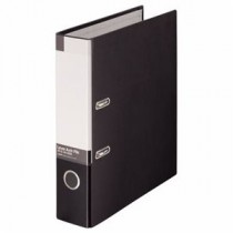(まとめ) ライオン事務器 レバーアーチファイル A4タテ 2穴 470枚収容 背幅74mm 黒 No.1083 1冊 【×4セット】