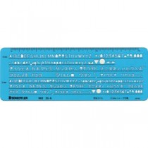 (まとめ) ステッドラー テンプレート カタカナ・英数字定規 0.5mm用 982 25-6 1枚 【×5セット】