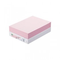 （まとめ） TANOSEE αエコカラーペーパーII A4 ピンク 1冊（500枚） 【×5セット】