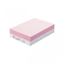 （まとめ） TANOSEE αエコカラーペーパーII B4 ピンク 1冊（500枚） 【×5セット】