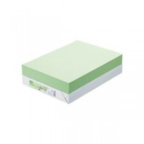 （まとめ） TANOSEE αエコカラーペーパーII B4 グリーン 1冊（500枚） 【×5セット】