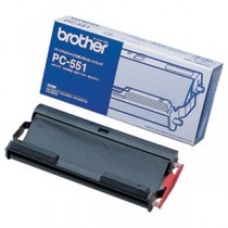 （まとめ） ブラザー BROTHER リボンカートリッジ 42m PC-551 1個 【×8セット】