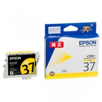 （まとめ） エプソン EPSON インクカートリッジ イエロー ICY37 1個 【×4セット】