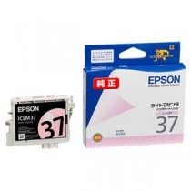 （まとめ） エプソン EPSON インクカートリッジ ライトマゼンタ ICLM37 1個 【×4セット】