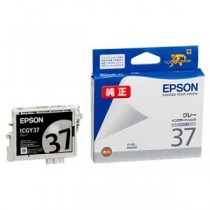 （まとめ） エプソン EPSON インクカートリッジ グレー ICGY37 1個 【×4セット】