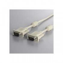 (まとめ) バッファロー ディスプレイケーブル 極細 フェライトコア付 D-Sub15pinオス アイボリー 3m BSDCV30 1本 【×3セット】