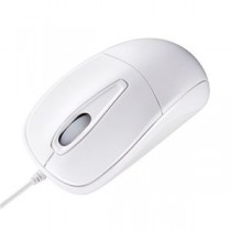 （まとめ） サンワサプライ 静音マウス 光学式 USB有線 ホワイト MA-122HW 1個 【×6セット】