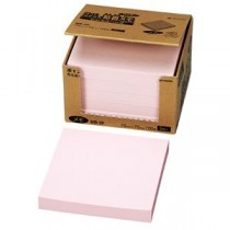 (まとめ) ニチバン ポイントメモ 再生紙 ビジネスパック 75×75mm ピンク MB-2P 1パック(5冊) 【×5セット】