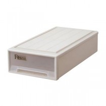 （まとめ） 天馬 Fits フィッツケース スリム W390×D740×H180mm カプチーノ F-39SCAP 1個 【×2セット】