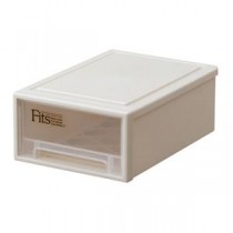 （まとめ） 天馬 Fits フィッツケース プチ W184×D272×H102mm カプチーノ 1個 【×4セット】