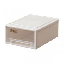 （まとめ） 天馬 Fits フィッツケース スモール W224×D307×H124mm カプチーノ 1個 【×3セット】
