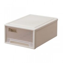 （まとめ） 天馬 Fits フィッツケース ミニ W257×D369×H146mm カプチーノ 1個 【×3セット】
