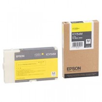 （まとめ） エプソン EPSON インクカートリッジ イエロー Mサイズ ICY54M 1個 【×3セット】