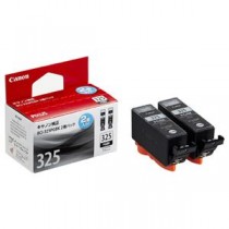 （まとめ） キヤノン Canon インクタンク BCI-325PGBK2P ブラック 4713B007 1箱（2個） 【×3セット】