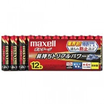 （まとめ） マクセル アルカリ乾電池 ボルテージ 単4形 LR03（T） 12P 1パック（12本） 【×5セット】