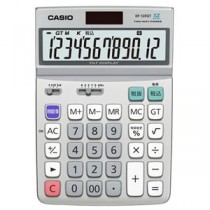 (まとめ) カシオ CASIO エコマーク付電卓 12桁 デスクタイプ DF-120GT-N 1台 【×2セット】