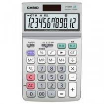 (まとめ) カシオ CASIO エコマーク付電卓 12桁 ジャストタイプ JF-120GT-N 1台 【×5セット】