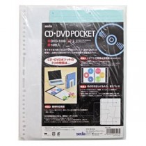（まとめ） セキセイ CD・DVDポケット A4タテ 2・3・4・30穴 両面6ポケット DVD-1006 1パック（10枚） 【×5セット】