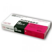 (まとめ) マックス タイムレコーダ用カード ER-Sカード レッド ER90780 1パック(100枚) 【×3セット】