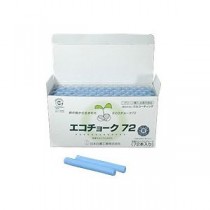 （まとめ） 日本白墨 エコチョーク72 青 ECO-3 1箱（72本） 【×5セット】