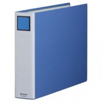 (まとめ) キングファイル スーパードッチ(脱・着)イージー A3ヨコ 600枚収容 背幅76mm 青 3406EA 1冊 【×10セット】