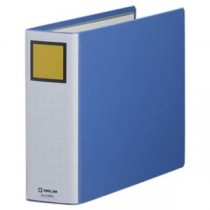(まとめ) キングファイル スーパードッチ(脱・着)イージー A4ヨコ 600枚収容 背幅76mm 青 2486A 1冊 【×10セット】