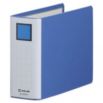 (まとめ) キングファイル スーパードッチ(脱・着)イージー A5ヨコ 500枚収容 背幅66mm 青 2445A 1冊 【×10セット】