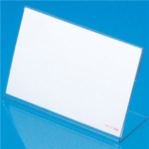 （まとめ） タカ印 カード立 L型 中 W85×H55mm アミ目ショーカード入 34-3220 1箱（10個） 【×5セット】