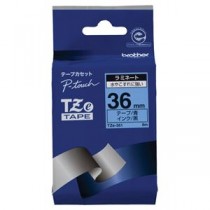 （まとめ） ブラザー BROTHER ピータッチ TZeテープ ラミネートテープ 36mm 青／黒文字 TZE-561 1個 【×4セット】