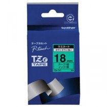 （まとめ） ブラザー BROTHER ピータッチ TZeテープ ラミネートテープ 18mm 緑／黒文字 TZE-741 1個 【×6セット】
