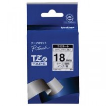 （まとめ） ブラザー BROTHER ピータッチ TZeテープ ラミネートテープ 18mm 透明／黒文字 TZE-141 1個 【×6セット】