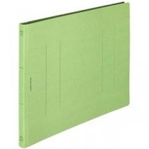 (まとめ) ライオン事務器 フラットファイル(環境) 樹脂押え具 B4ヨコ 150枚収容 背幅18mm 緑 A-509KB4E 1セット(10冊) 【×5セット】