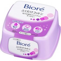 (まとめ) 花王 ビオレ メイク落としふくだけコットン 本体 1ケース(46枚) 【×5セット】