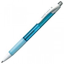 （まとめ） TANOSEE ノック式油性ボールペン（なめらかインク） 0.5mm 黒 （軸色 アクアブルー） 1セット（10本） 【×5セット】