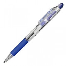 (まとめ) ゼブラ 油性ボールペン ジムノック 0.5mm 青 KRBS-100-BL 1セット(10本) 【×5セット】