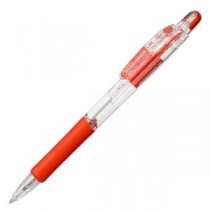 (まとめ) ゼブラ 油性ボールペン ジムノックUK 0.5mm 赤 BNS10-R 1セット(10本) 【×5セット】