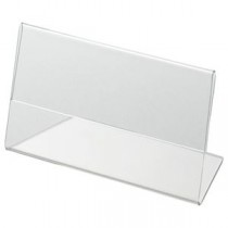 （まとめ） クルーズ アクリル製カード立て L型 小 110×61mm CRL791011 1セット（10個） 【×4セット】