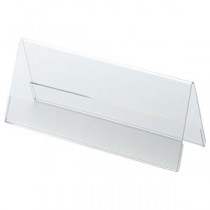 （まとめ） クルーズ アクリル製カード立て V型 小 150×60mm CRV791110 1セット（10個） 【×3セット】